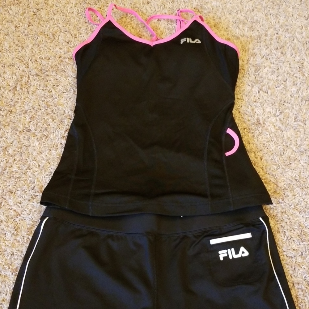 Fila Athletic Pants Black Size Medium